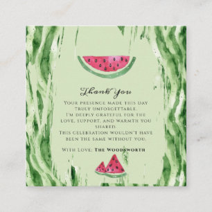 Wassermelonen Sommer Baby Mädchen Danke Begleitkarte