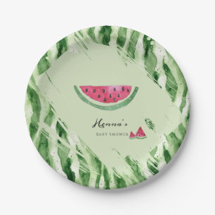 Wassermelonen-Sommer-Baby-Party Pappteller