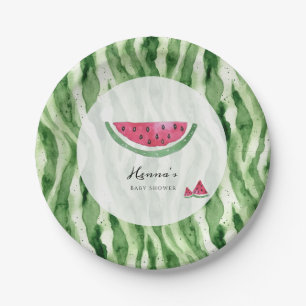 Wassermelonen-Sommer-Baby-Party Pappteller