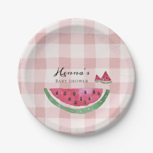 Wassermelonen-Sommer-Baby-Party Pappteller