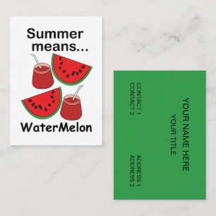 Wassermelonen Sommer Bedeutet Wassermelonen Ernähr Visitenkarte