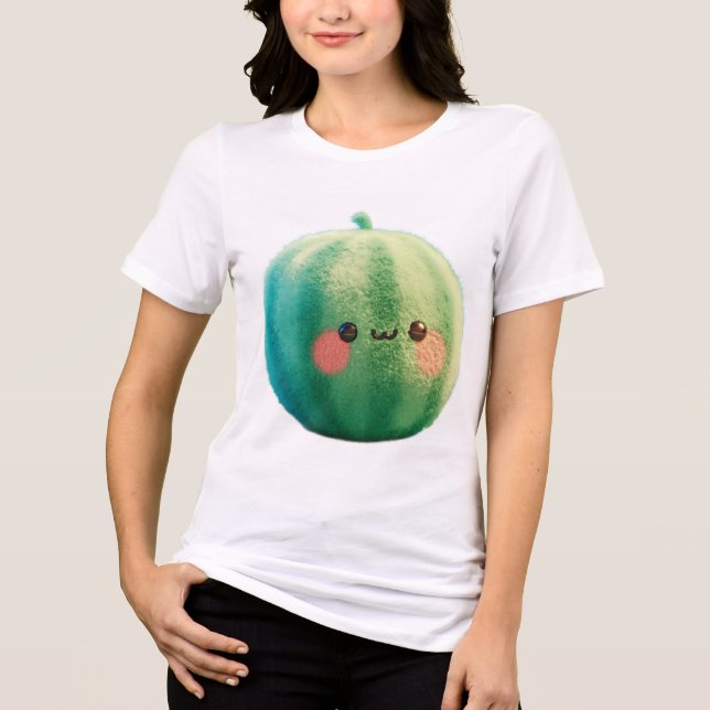 Wassermelonen Sprite – Fuzzy Summer Frucht Süße Fr Tri-Blend Shirt (Vorderseite)