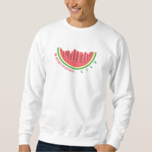 Wassermelonen Stadt Sweatshirt