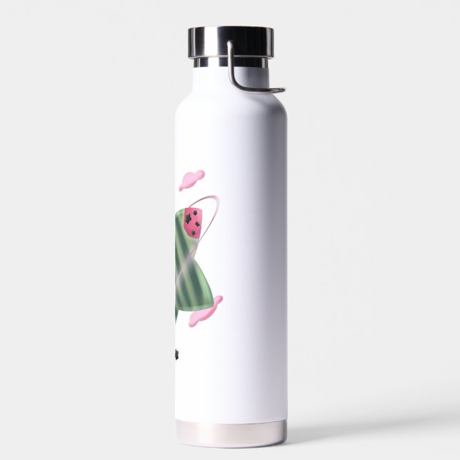 Wassermelonen-Stern-Planet  Trinkflasche (Links)