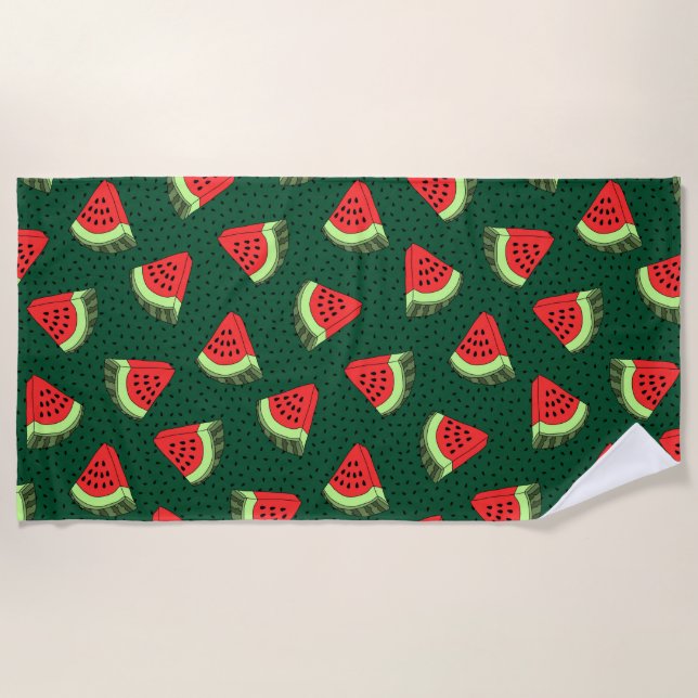 Wassermelonen Strandtuch (Vorderseite)