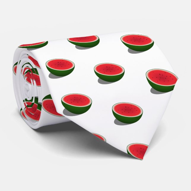 Wassermelonen-Tag Krawatte (Gerollt)