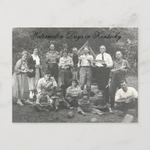 Wassermelonen-Tage in Kentucky Postkarte