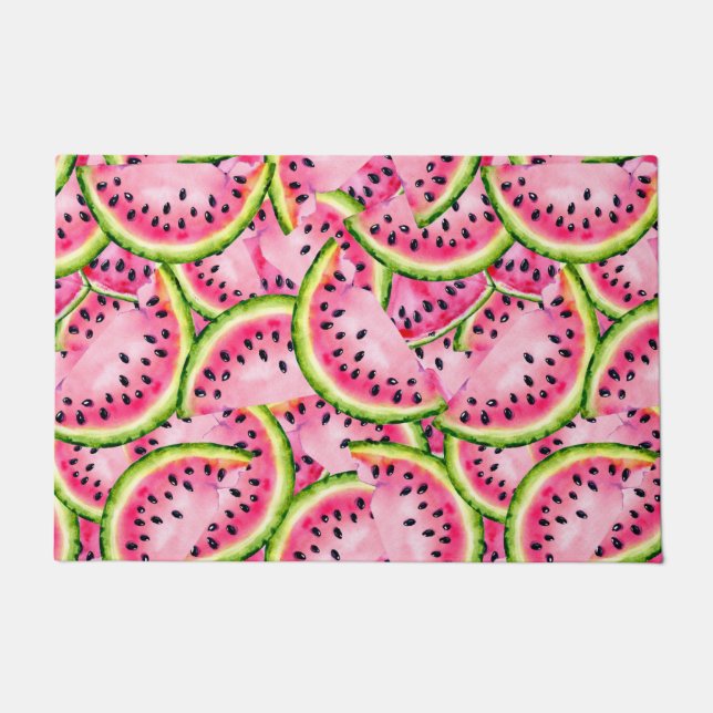 Wassermelonen-Überraschung-Fußmatte Fußmatte (Vorderseite)