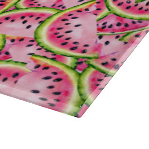 Wassermelonen-Überraschung Glas-Schneidbrett Schneidebrett