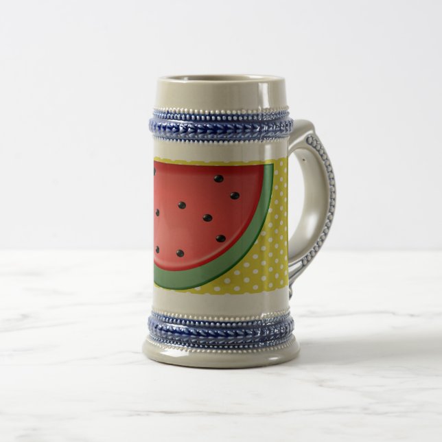 Wassermelonen und Polstern Bierglas (VorderseiteRechts)