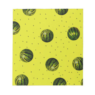 Wassermelonen und Saatgut Notizblock
