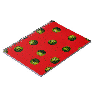 Wassermelonen und Samenheft Notizblock
