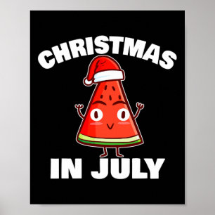 Wassermelonen Weihnachten Im Juli Weihnachtsbaum S Poster