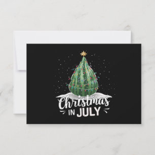 Wassermelonen-Weihnachtsbaum-Weihnachten im Juli S Dankeskarte
