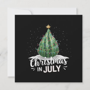 Wassermelonen-Weihnachtsbaum-Weihnachten im Juli S Feiertagskarte