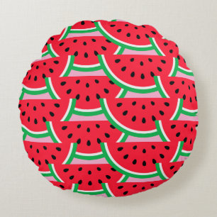 Wassermelonen-Wurfkissen Rundes Kissen