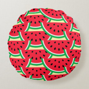 Wassermelonen-Wurfkissen Rundes Kissen