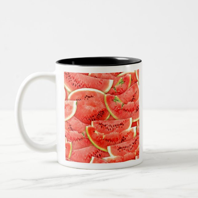 Wassermelonen Zweifarbige Tasse (Links)