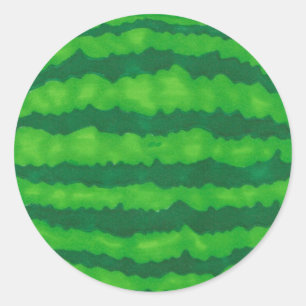 Wassermelonenaufkleber (Set von 20 Jahren) Runder Aufkleber