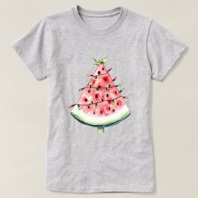 Wassermelonenfruchtlichter T-Shirt (Design vorne)