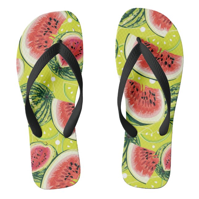 Wassermelonenmuster Flip Flops (Fußbett)
