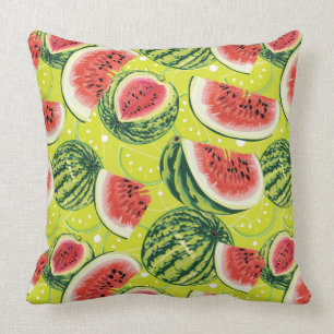 Wassermelonenmuster Kissen