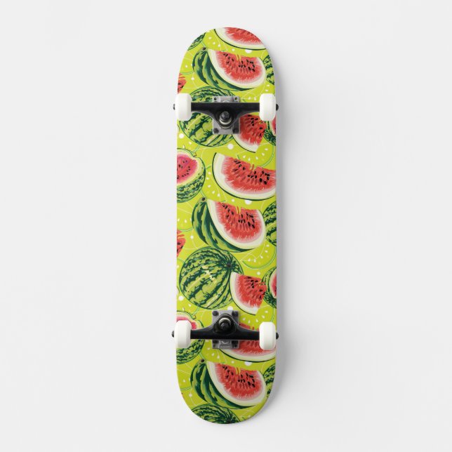 Wassermelonenmuster Skateboard (Vorderseite)
