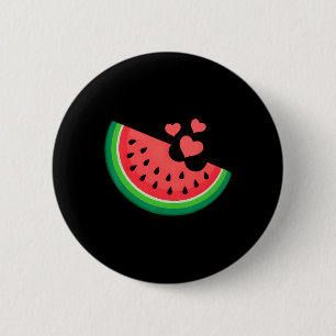 Wassermelonenscheibe Melone Sommerferien Wassermel Button