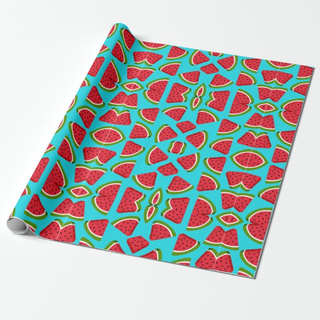 Wassermelonmuster Geschenkpapier (Ungerollt)