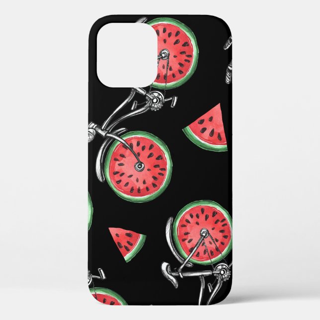 Wassermelonrad Fahrräder, Sommermuster. Case-Mate iPhone Hülle (Rückseite)