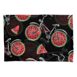 Wassermelonrad Fahrräder, Sommermuster. Kissenbezug
