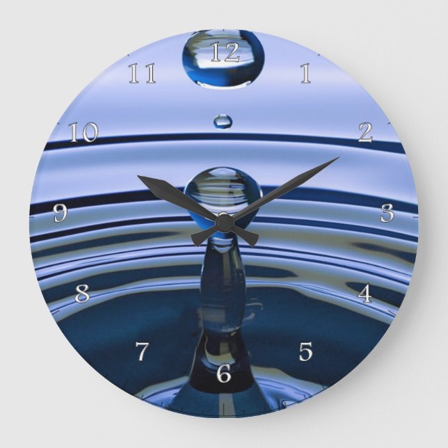 Wassermenge 4 große wanduhr (Vorderseite)