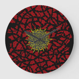 Wassermolekül 5 große wanduhr