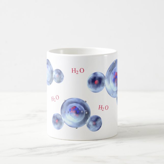 Wassermoleküle Tasse (Mittel)
