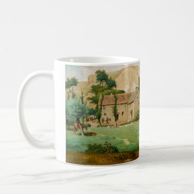 Wassermühle am Fuße des Berges Kaffeetasse (Links)