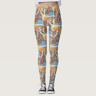 Wassermühle im Dorf Leggings