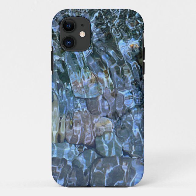 Wassermuster Flussgestein Gesteinsvorsprung Case-Mate iPhone Hülle (Rückseite)