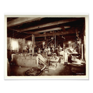 Wassermuster Maker's Shop des 19. Jahrhunderts Fotodruck