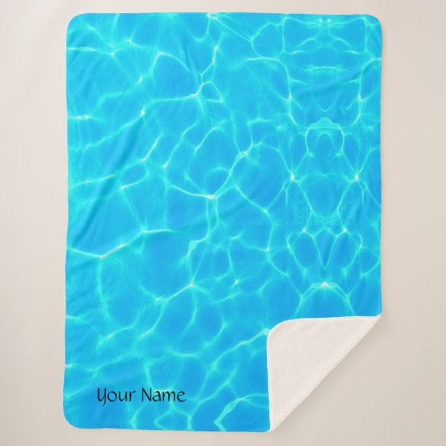 Wassermuster mit Reflektionswellen Sherpadecke (Vorderseite)