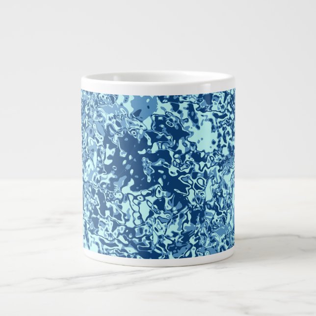Wassermuster Nr. 1 Schwarze BG Jumbo-Tasse (Vorderseite)
