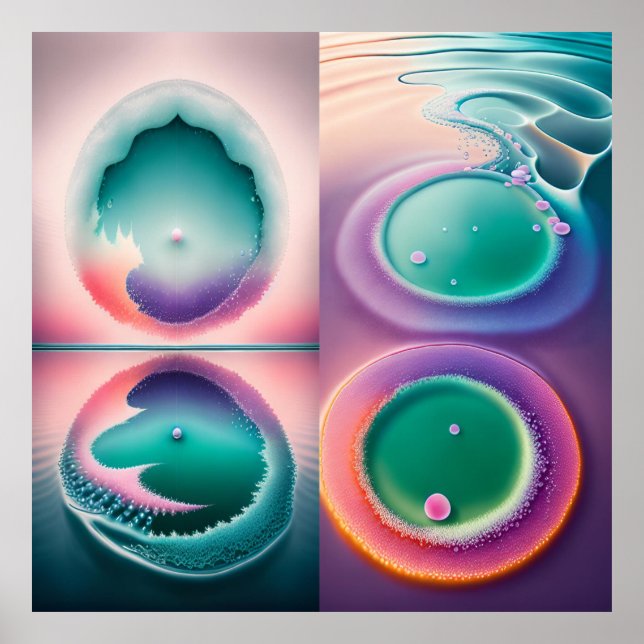Wassermuster Poster (Vorne)