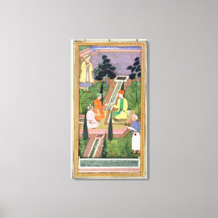 Wässern Sie Gärten, vom Clive Album (Gouache auf Leinwanddruck