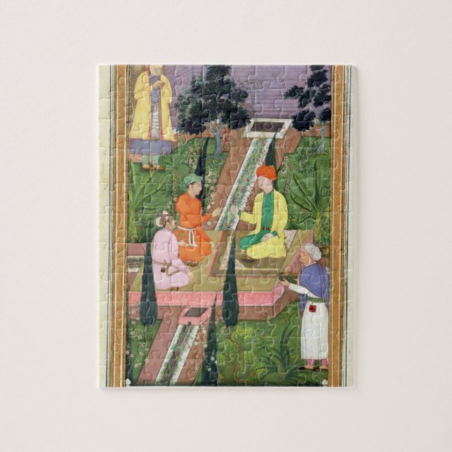 Wässern Sie Gärten, vom Clive Album (Gouache auf Puzzle (Vertikal)