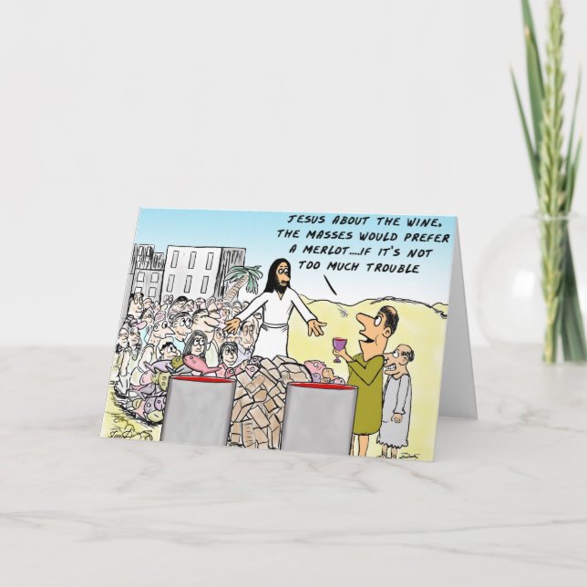 Wässern Sie in Wein Karte (Vorderseite)