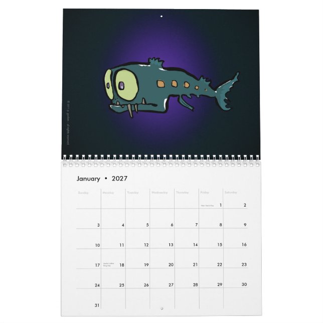 wässern Sie Tiere 2013 - mit Ihren eigenen Wörtern Kalender (Jan 2027)