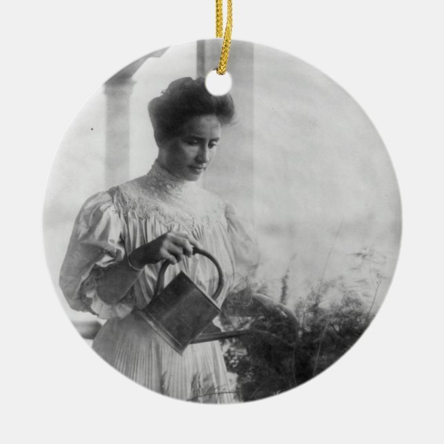 WässernPflanzen-Porträt Helens Keller Keramikornament (Vorne)