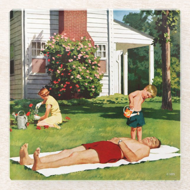 Wässernvater Glasuntersetzer (Vorderseite)