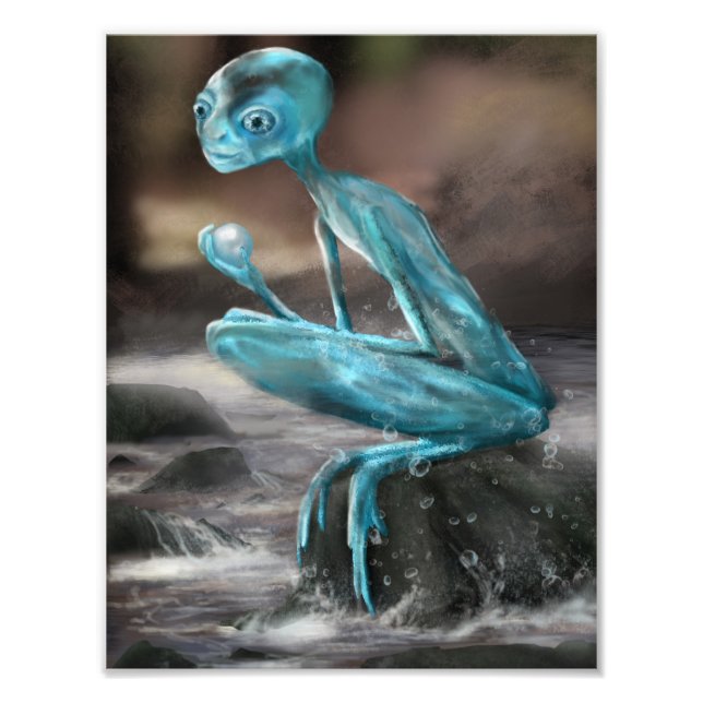 Wassernymphe / Sprite Poster / Druck (Vorne)