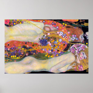 Wassernymphen 2   Gustav Klimt   Poster