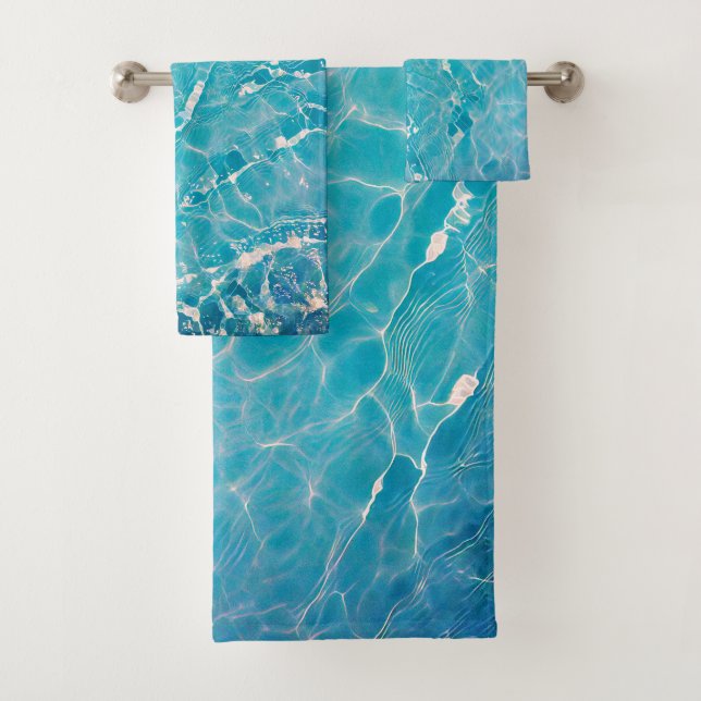 Wasseroberfläche (Stil 1) Ölmalerei Badhandtuch Set (Insitu)